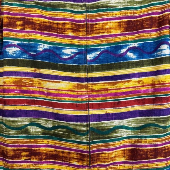 Coldwater Creek Rainbow Striped Zipper Cowgirl Cotton Western Jacket Small - Picture 6 of 16